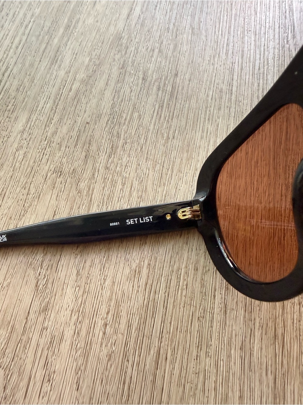 quay australia set list black & orange aviator shield sunglasses eyewear NEW - Picture 4 of 4